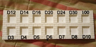Dice Tray compatible with Dungeon Crawl Classics - DCC (Weird dice) 3d Print 