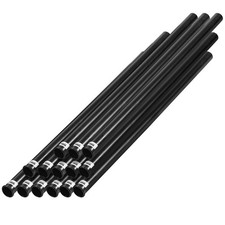 IZZO Golf Black Plastic Club Tube, 1.5 Inch Pack of 14 ,