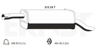 Ernst EndschalldäMpfer NachschalldäMpfer 313247 FüR Ford Fusion