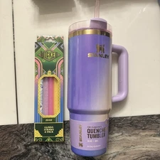 Stanley x Wicked Glinda 30oz Quencher + Glinda 4 Straw Pack In Hand Ships Now