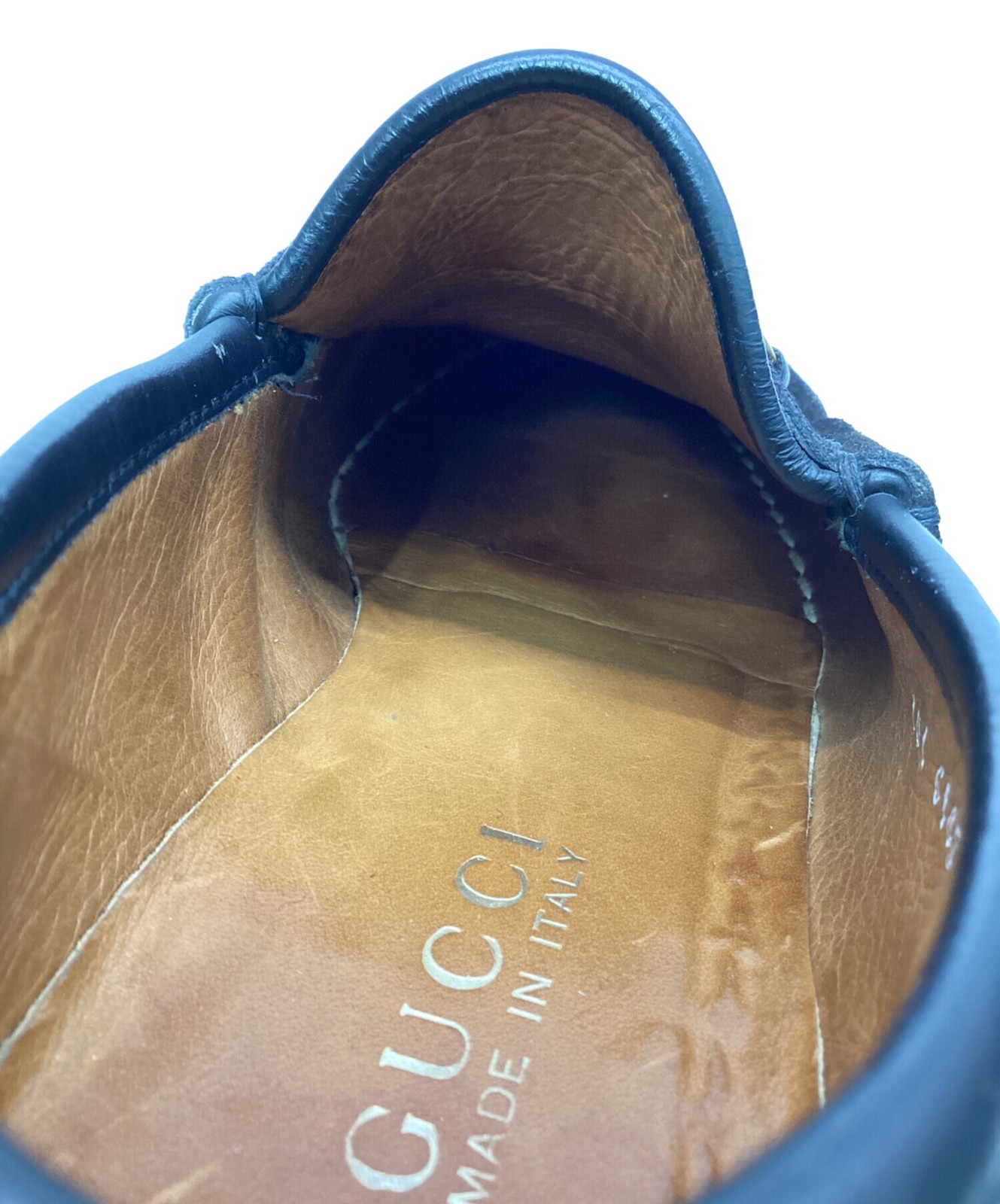 GUCCI Women's Loafers Horsebit Suede Black Size:6.5/JP:24.5 135312K Authentic thumbnail 8