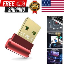 Bluetooth Adapter for Desktop PC, Plug Play 5.3 USB Mini EDR Dongle Receive...