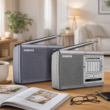 XHDATA D219 Portable Pocket Radio Digital AM FM Battery Operated Great Receiver