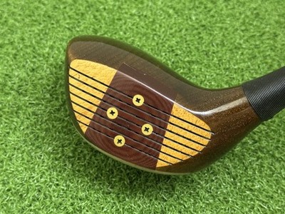 Custom Lite Genuine USA Persimmon Driver Golf Club Right Handed Steel Stiff Flex