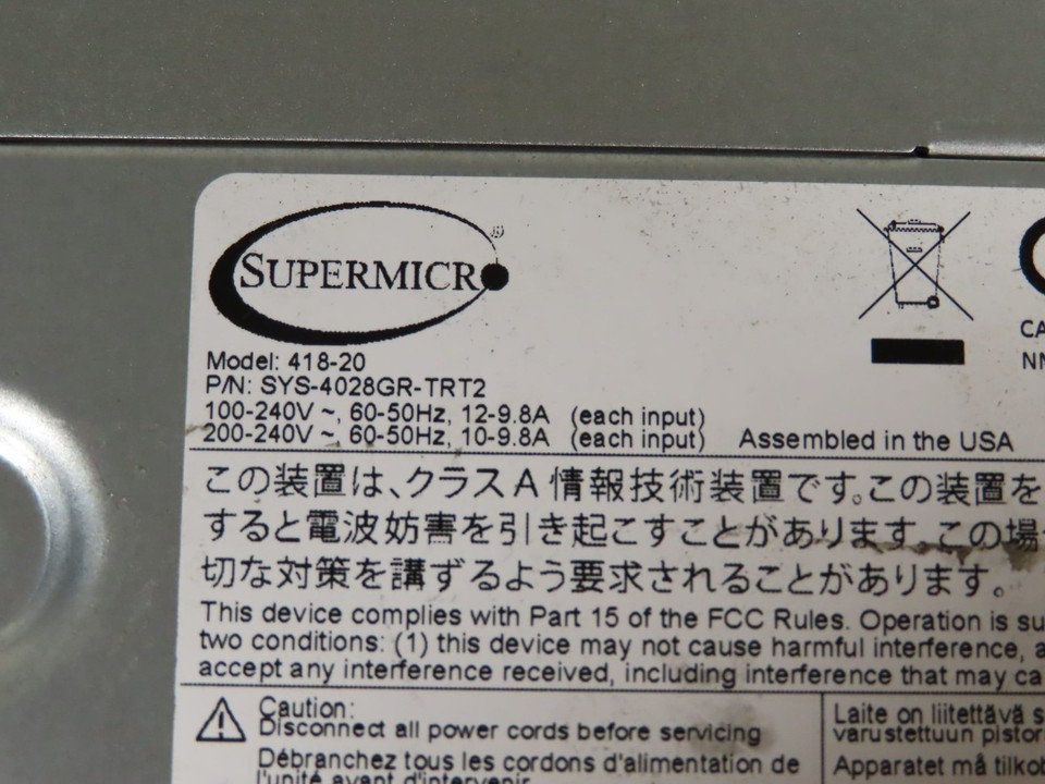 4U+ AI Double-Width GPU Server 8x NVIDIA 2x E5-2697 v4 | 32GB | 2TB SSD ...