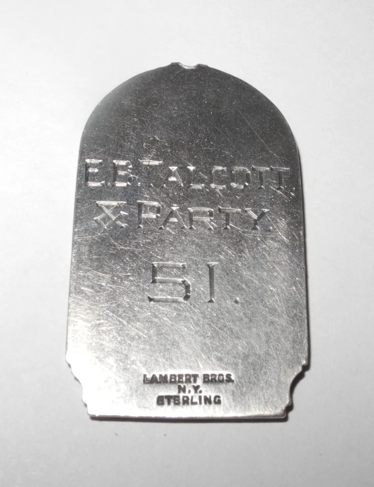 RARO 1929 Béisbol New York Giants Plata Esterlina Pasaporte de Temporada Billete Prendedor Dije Foto 2 de 2