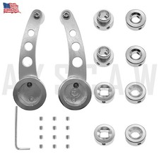 2 Pcs Universal Car Billet Aluminum Window Crank Handle Winder Truck Pickup