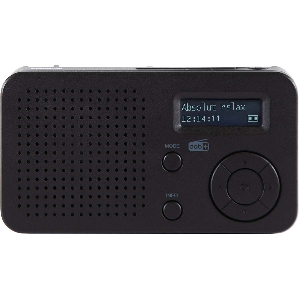Radio portable DAB+ FM bluetooth noir avec ecran LCD retroeclaire DABMAN 17