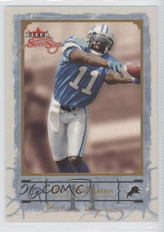 2004 Fleer Sweet Sigs Future Sig-cess Gold /99 Roy Williams #76 Rookie RC 0a1