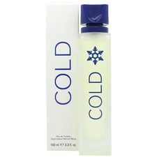 COLD by Benetton cologne for men EDT 3.3 / 3.4 oz New in Box