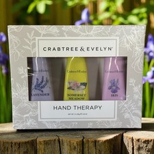 Crabtree Evelyn Hand Therapy Gift Set of 3 x 0.9 Oz Cream Lotion Moisturizer