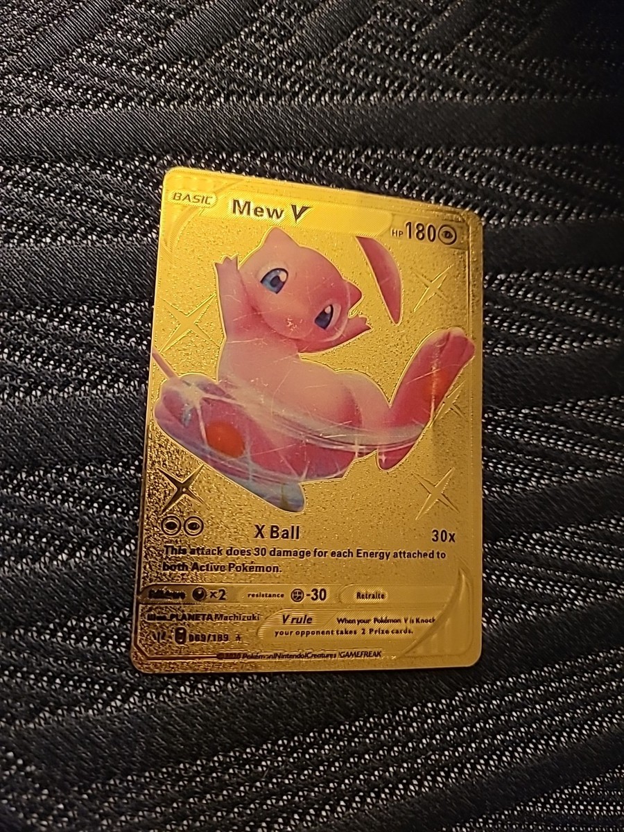 Mii様G182_A1ゴールド Mew V Gold Foil Pokemon Card (Penny Sleeve & Top Loader