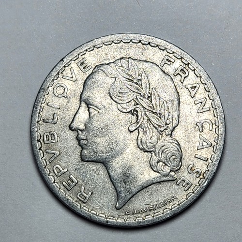 Frankreich 5 Francs 1945 - Münze  - Bild 1 von 2