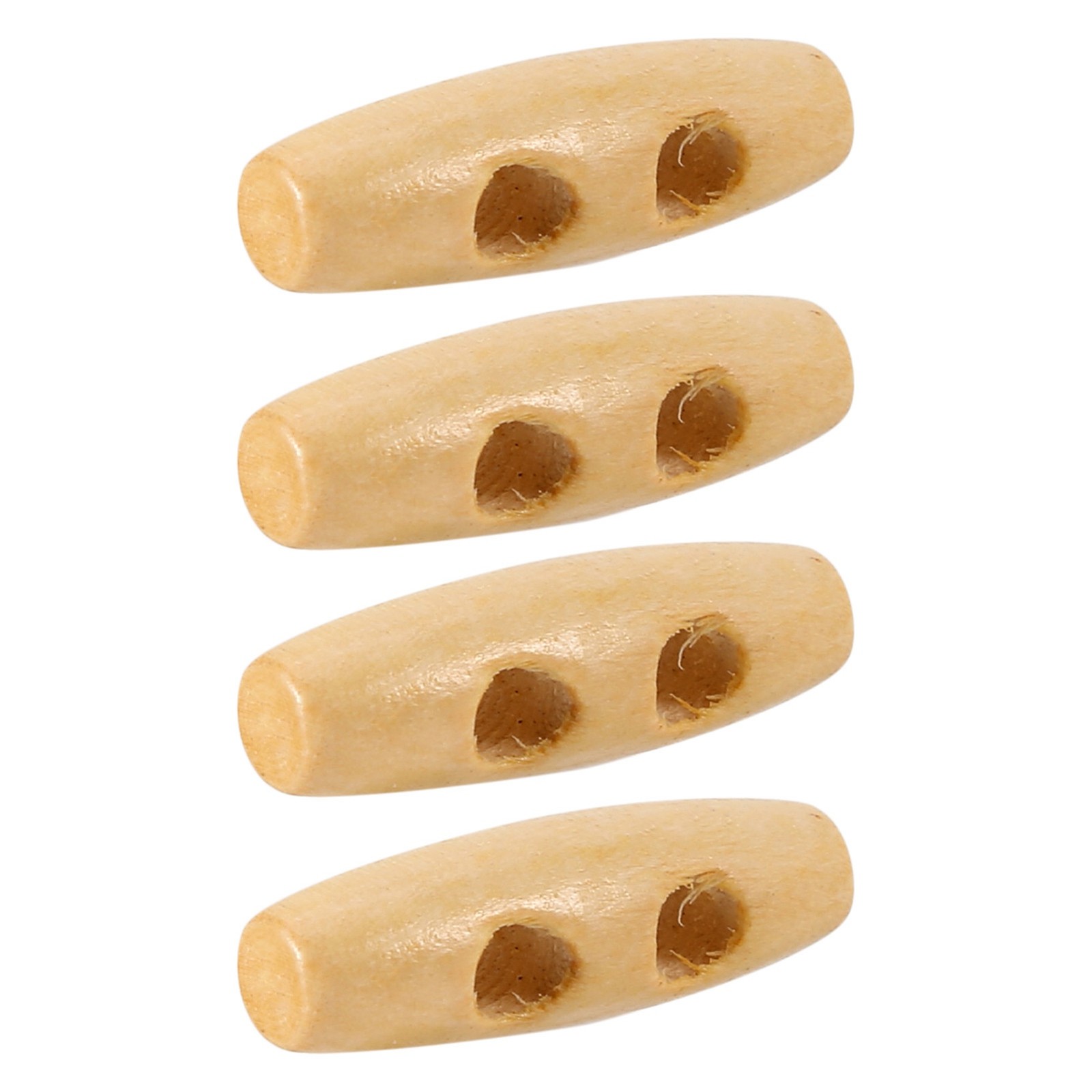 50pcs Wooden Buttons Eco-Friendly Horn Toggle For Sewing Coats