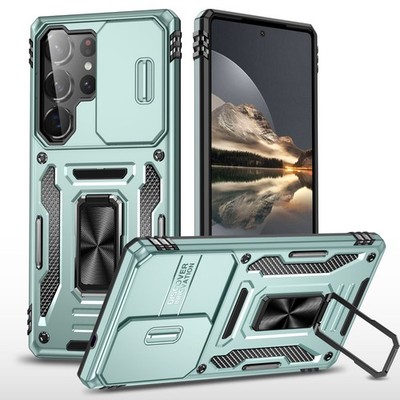 For Samsung Galaxy S25 Ultra S24 S23 FE S22 S21 Phone Case Ring Shockproof Cover