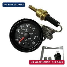 2" 52mm Mechanical Water Temperature Temp Gauge 110-265  , with Sensor NPT 1/2