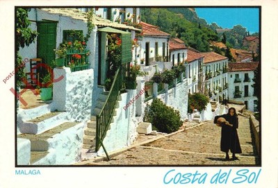 Ansichtskarte ~ Costa Del Sol, Malaga, Gibralfaro weit oben