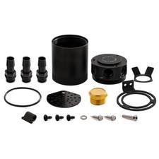 Mishimoto Mmbcc-cbthr-bk Compact Baffled Oil Catch Can 3-port Black