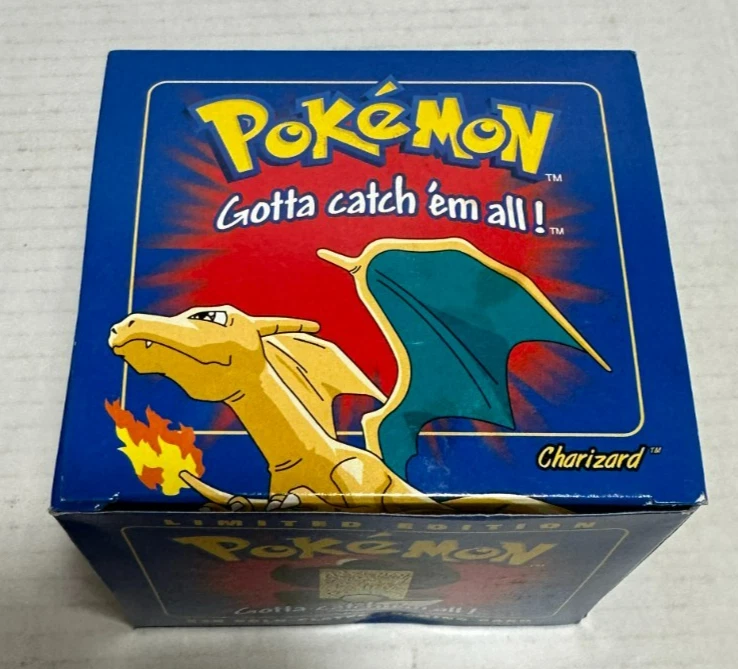 Pokemon Limited Edition 23K Gold-Plated Charizard Trading Card NEW Sealed - Image 2 of 4