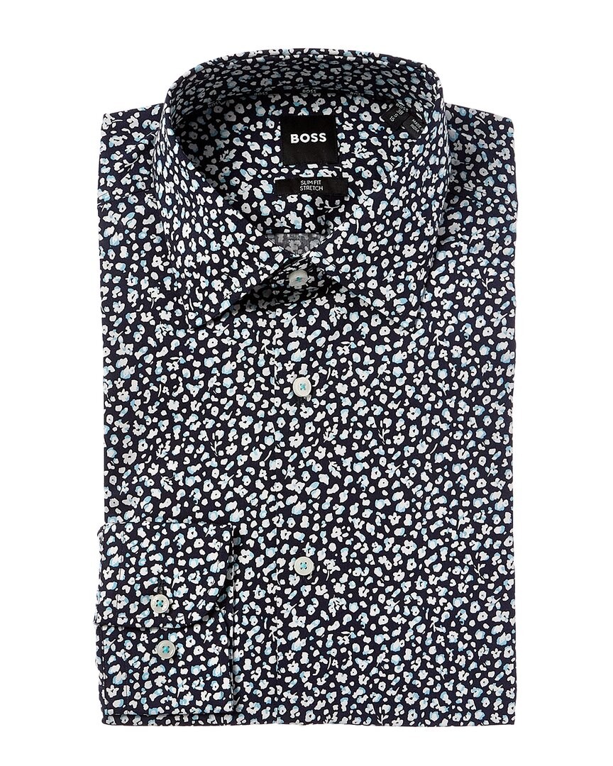 Мужская приталенная рубашка Boss By Hugo Boss Hank