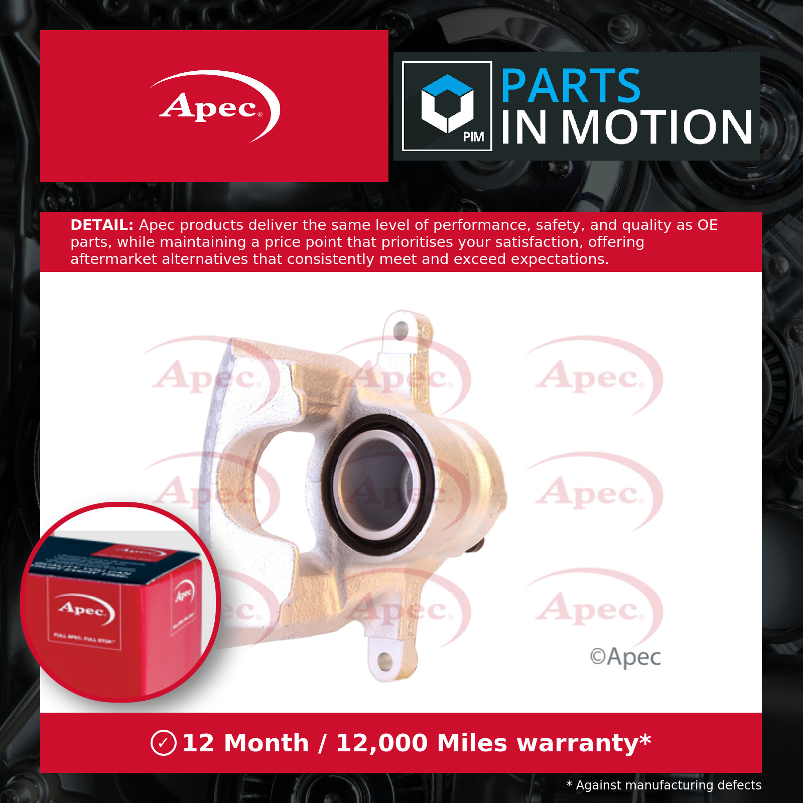 Brake Caliper RCA303N Apec 4401G9 477300H010 Genuine Top Quality Guaranteed New