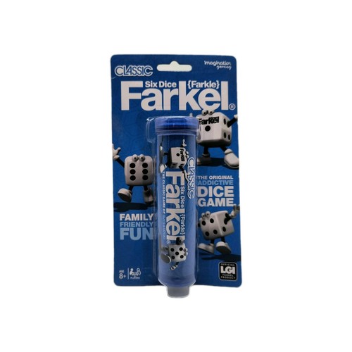 Gioco classico Farkel sei dadi sigillato famiglia età 8+ LGI Imagination Farkle Tube - Foto 1 di 5