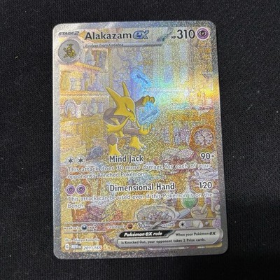 Pokémon Alakazam Ex Special Illustration Rare Full Art Holo Sv151 Card 