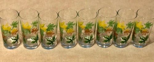Drinking Glasses Salem Maple Leaf Set of 4 with Two Sets Available mar2020 - Picture 3 of 12
