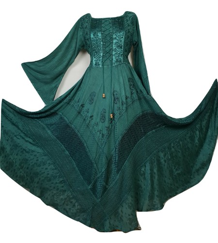 green winter dress long sleeve