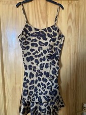 Fearlesss loepard print satin mini dress