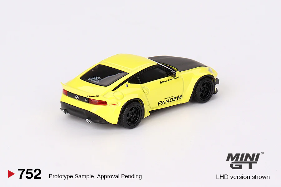 In Stock) Mini GT #752 1/64 Nissan Z Pandem Ikazuchi Yellow
