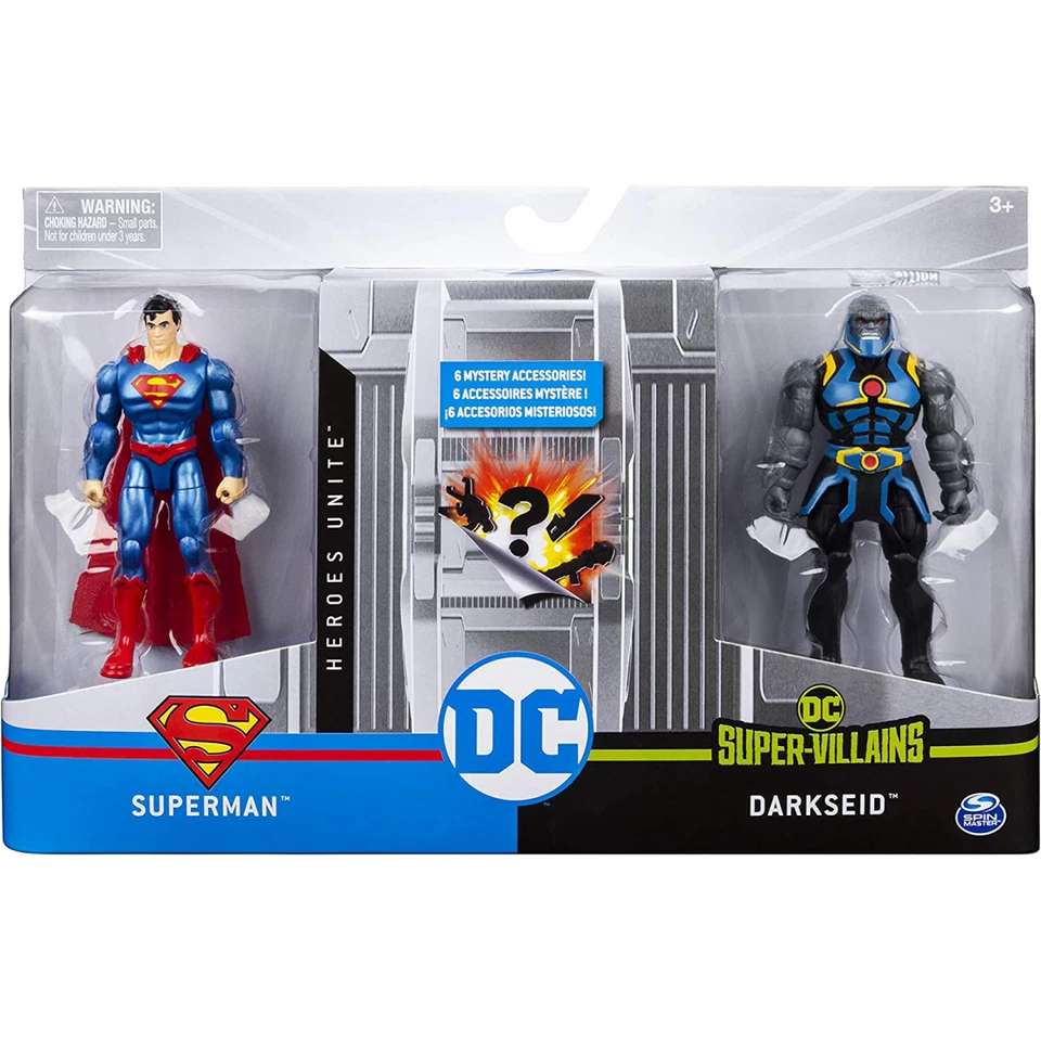 DC Heroes Unite Superman vs Darkseid 4" Action Figure Battle Pack Kids Toys