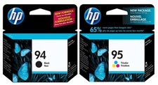 GENUINE NEW HP 94/95 C8765WN/C8766WN Black Color Ink Cartridge 2-Pack