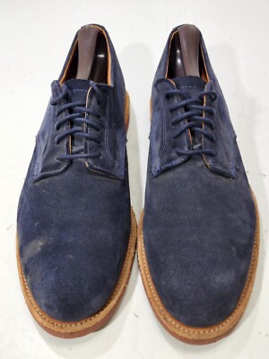 Walk Over Mens Lace Up Leather Suede Oxford Dress Shoes Blue Size 8 USA Made Walk Over Mens Lace Up Leather Suede Oxford Dress Shoes Blue  main image 4