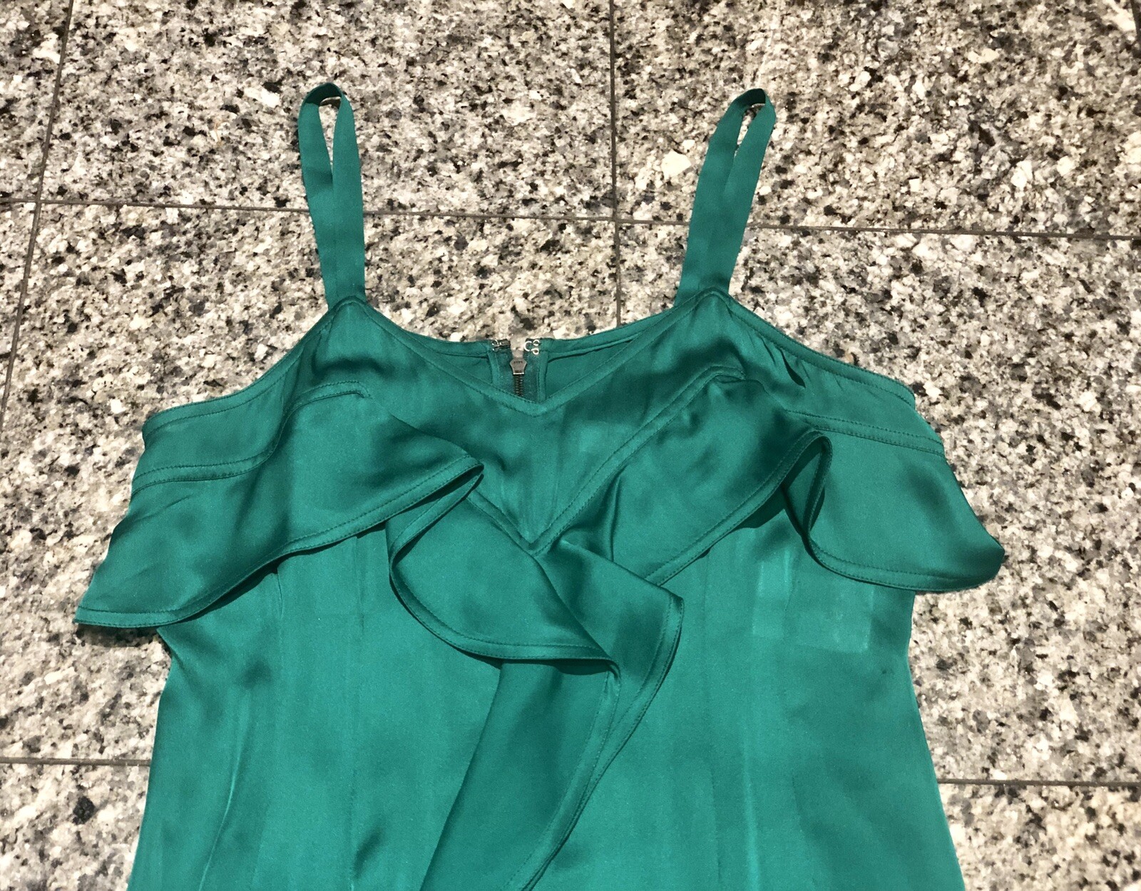 Abito Yves Saint Laurent YSL di Tom Ford 2003 verde seta