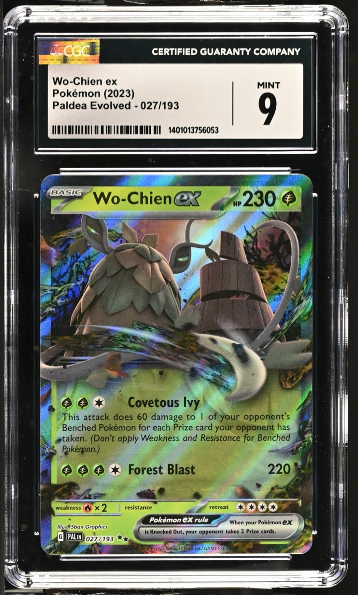2003 スイクン ex ホロカード 1st Ed【psa9】 CGC Graded 9 Mint Wo-Chien ex 027/193 Paldea Evolved Pokemon
