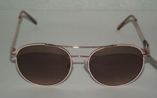New Revlon Sunglasses light pink gold tone frame 100 UVA UVB