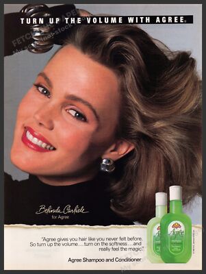 Agree 1980s Magazine Print Advertisement 1987 Hair ''Turn up the volume''