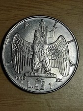 Regno  1 LIRE 1942 XX   Conservazione  SPL " F361