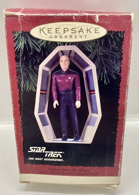 1995 Hallmark Captain Jean Luc Picard Star Trek The Next Generation ornament