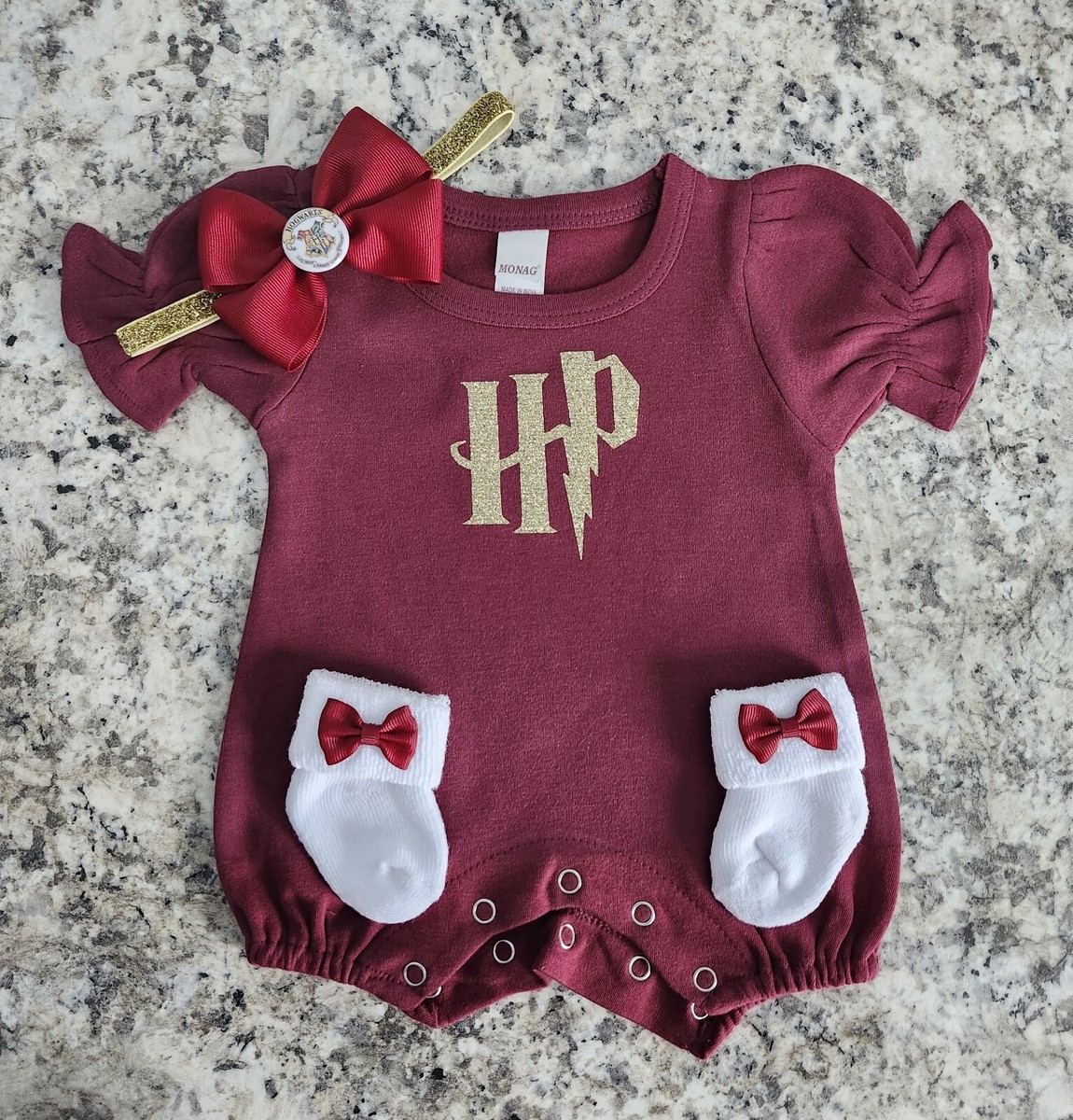 Harry Potter baby clothes Harry Potter baby girl outfit gift HP