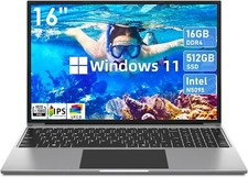 Laptop 16gb Ram 512gb Ssd Laptops, Intel Celeron N5095 2.9ghz