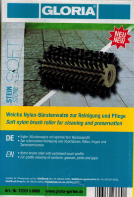 GLORIA Nylon Bürstenwalze Steinbürste soft für MultiBrush Speedcontrol Powerbrus