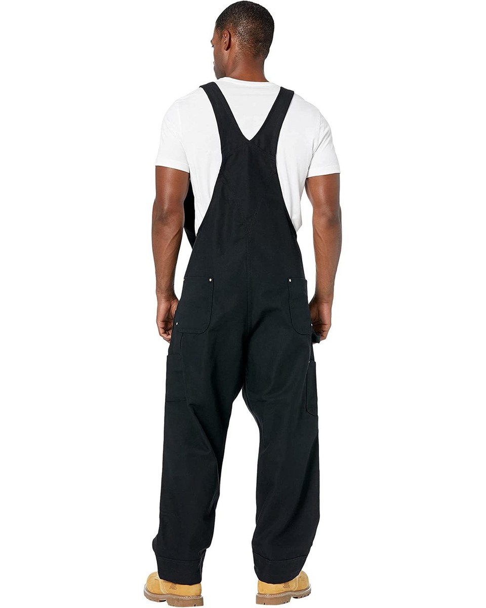 Buy Carhartt Relaxed Fit Duck Bib Overall Zippered Black 100