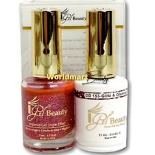 IGel Beauty Gel Nail Polish 0.5oz Gel DUO DD153- GLITZ  GLAMOUR