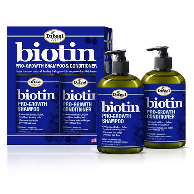 Difeel Biotin Pro Growth Shampoo and Conditioner Set Hair Regrowth Treatment