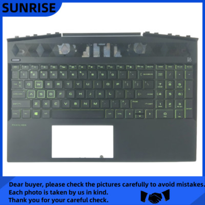 New For HP Pavilion 15-DK 15T-DK TPN-C141 Upper Case Palmrest Backlit Keyboard
