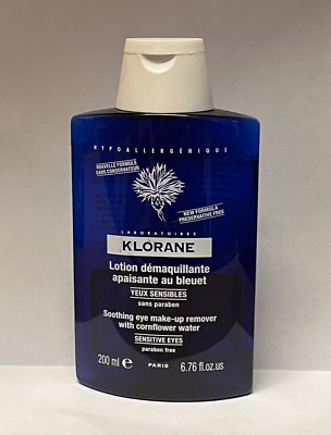 Klorane Soothing Eye Make-up Remover w/Cormflower Water 6.76 fl. oz. (1 Bottle)
