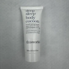 This Works Deep Sleep Body Cocoon Bedtime Lotion 3.3 fl oz New