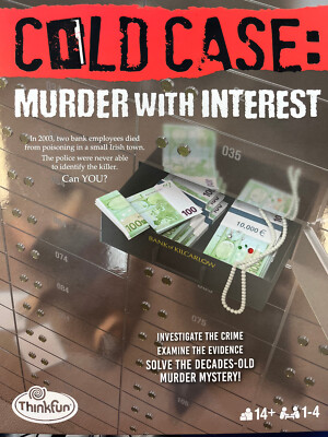 Cold Case: Murder with Interest - Ravensburger Games Mystery Board Game New!